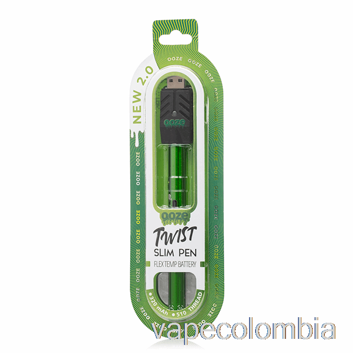 Vape Recargable Ooze Slim Twist Pen 2.0 Flex Temp Batería Limo Verde